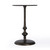 18" Dark Burnished Bronze Aluminum Round Top Pedestal End Table