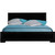 Black Solid and Manufactured Wood King Bed Frame