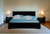 Black Solid and Manufactured Wood King Bed Frame