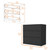 33" Black Three Drawer Dresser