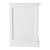 24" White Solid Wood Distressed One Drawer Nightstand