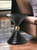 18" Black Iron Free Form End Table