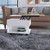 22" Natural And White Wood Lift Top Coffee Table With Two Shelves
