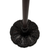 63" Brown Two Light Traditional Shaped Floor Lamp With White Stained Glass Bowl Shade