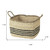 Set of Two Natural And Black Rattan Basket