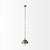 Distressed Bronze Metal Dome Hanging Light