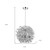 Mingle 3-Light Polished Chrome Pendant With Faceted Chrome Aluminum Wire Shade