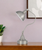 25" Nickel Metal Lantern Desk Table Lamp With Nickel Dome Shade