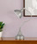 25" Nickel Metal Lantern Desk Table Lamp With Nickel Dome Shade