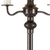 60" Bronze Metal Four Light Floor Lamp With Beige Fabric Square Shade