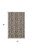 4' X 6' Gray Black And Ivory Striped Stain Resistant Area Rug
