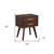 25" Solid Wood and Wood Two Drawer Nightstand