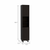 79" Modern Black Pantry Cabinet with Five Shelves