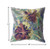 18” Terracotta Hibiscus Zippered Suede Throw Pillow