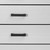 31" White Wood Five Drawer Standard Chest