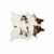 6' X 7' Brown And White Cowhide Cowhide Print Area Rug