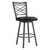 26" Black Iron Counter Height Bar Chair