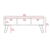 40" Espresso And Black Wood And Metal Coffee Table With Shelf