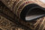 8' Beige And Black Medallion Runner Rug