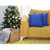 Homeroots Home Decor Set Of 2 Cobalt Blue Modern Square Throw Pillows