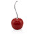 21" Red and Silver Enamel Cherry Sculpture