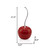 21" Red and Silver Enamel Cherry Sculpture