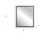 40" Dark Gray Solid Wood Framed Accent Mirror