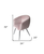 Pink Velvet Modern Dining Chair