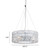 Silver Lantern Metal Chandelier With Silver Shades