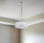 Silver Lantern Metal Chandelier With Silver Shades