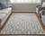 4' X 6' Ivory And Taupe Wool Geometric Hand Tufted Area Rug