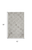4' X 6' Ivory And Taupe Wool Geometric Hand Tufted Area Rug
