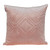 Homeroots Home Decor Pink Quilted Diamonds Velvet Solid Color Throw Pillow, 20 x 20 x 4 Inches