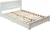 White Solid and Manufactured Wood Queen Bed Frame