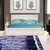 White Solid and Manufactured Wood Queen Bed Frame