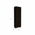 79" Modern Black Pantry Cabinet with Two Doors and Five Shelves