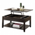 40" Black Wood Lift Top Coffee Table