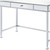 42" Clear and Silver Mirrored Writing Desk