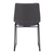 Set of Two Charcoal and Black Upholstered Velvet Dining Side chairs