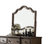 40" Gray Solid Wood Arch Dresser Mount Framed Mirror