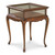 25" Dark Brown Glass Rectangular End Table