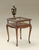 25" Dark Brown Glass Rectangular End Table