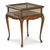 25" Dark Brown Glass Rectangular End Table