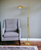 58" Brass Adjustable Floor Lamp With Bronze Dome Shade