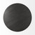 32" Dark Brown and Black Solid Wood and Iron Round Pedestal Coffee Table