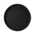 24" Black Distressed Aluminum Round End Table