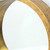 36" Gold Round Solid Wood Framed Accent Mirror