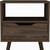 25" Brown One Drawer Faux Wood Nightstand