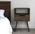 25" Brown One Drawer Faux Wood Nightstand