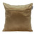 Homeroots Home Decor Beige and Gold Lattice Velvet Throw Pillow